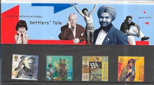 royal mail millennium stamps settlers' tale